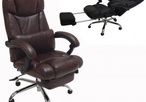 Reclining Office Chair with Leg Rest Leather Reclining Office Chair W Footrest