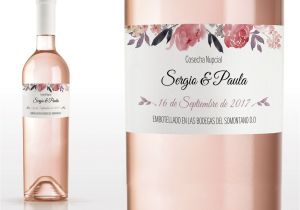 Recuerdos Para Boda Sencillos Hechos En Casa Etiqueta De Vino Imprimible Plantilla Pdf Sweet Emotion Plantilla