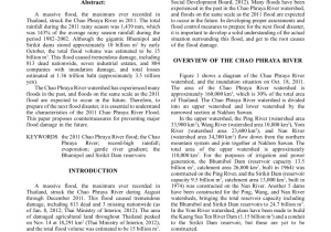 Red River Nm events Next 14 Days Pdf Characteristics Of the 2011 Chao Phraya River Flood In Central