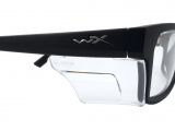 Removable Leather Side Shields for Glasses Wiley X Marker Optical Eyeglass Collection In Gloss Black Wsmar02