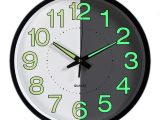 Replacement Battery Operated Clock Works Night Light Clock Foxtop 12 Inch Silent Non Ticking Large Wall