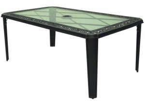 Replacement Glass for Patio Table Lowes Shop Garden Treasures Buckner Terrace Glass top Bronze