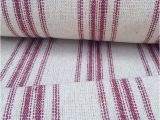 Reproduction Feedsack Fabric by the Yard Grain Sack Fabric sold by the Yard Red Stripes Vintage