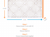 Return Air Filter Grille Sizing Chart Measure Your Air Filter Size Air Filters Delivered