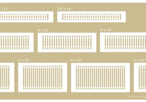 Return Air Filter Grille Sizing Chart Registers Buying Guide