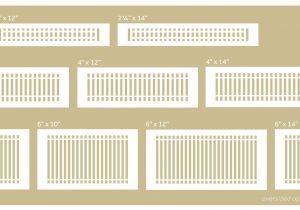 Return Air Filter Grille Sizing Chart Registers Buying Guide