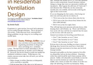 Return Air Filter Grille Sizing Chart top Ten issues In Residential Ventilation Design Bsc