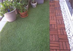 Review Of Ikea Runnen Decking Balcony with Artificial Grass Decking and Plants Balconies In
