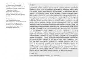 Reviews On Spectrum Labs Quick Fix Plus Pdf Mcr Colistin Resistance Gene A Systematic Review Of Current