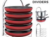 Round as A Dishpan and Deep as A Tub Amazon Com Lifewit Adjustable Pan Pot organizer Rack for 8 9 10 11