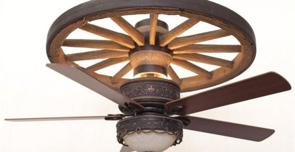 Rustic Wagon Wheel Ceiling Fan Copper Canyon Cheyenne Wagon Wheel Ceiling Fan