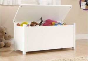 Sauder Beginnings toy Chest Multiple Colors soft White Kids toy Chest Wood Box Bin Storage organizer