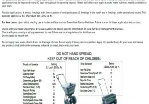 Scotts Drop Spreader Settings Chart Chart