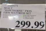 Sealy Hawthorne Mattress Review Costco 1020171 Sealy Hawthorne Twin Firm Mattress Set Tag