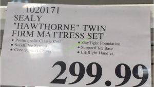 Sealy Hawthorne Mattress Review Costco 1020171 Sealy Hawthorne Twin Firm Mattress Set Tag