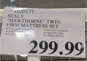 Sealy Hawthorne Mattress Review Costco 1020171 Sealy Hawthorne Twin Firm Mattress Set Tag