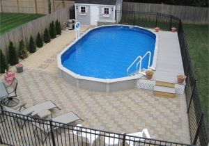 Semi Inground Pools Long island 15×30 Sharkline Semi Inground Pool with Deck and Pavers Brothers 3