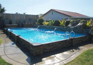 Semi Inground Pools Long island This Exlusive islander Pool is 14 X 28 with A Rock Waterfall and 2