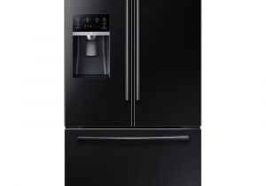 Shallow Depth Under Cabinet Refrigerator Samsung 22 5 Cu Ft French Door Refrigerator In Black Counter
