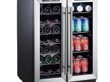 Shallow Depth Undercounter Beverage Fridge 24 Inch Wine Beverage Cooler Beverage Coolers Kitchen