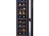 Shallow Depth Undercounter Wine Refrigerator Amazon Com Haier 18 Bottle Dual Zone Curved Door with Smoked Glass