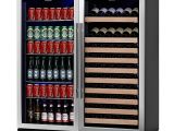 Shallow Depth Undercounter Wine Refrigerator Amazon Com Kingsbottle 2 Zone Large Wine Beverage Fridge 397