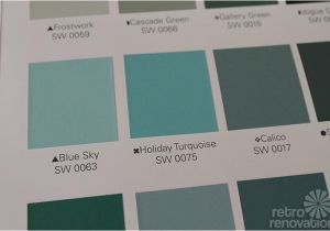 Sherwin Williams Paint Worn Turquoise Our Secret to Get Paper Swatches for All Sherwin Williams