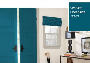 Sherwin Williams Worn Turquoise Introducing the 2018 Color Of the Year Oceanside Sw 6496