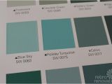 Sherwin Williams Worn Turquoise Number Our Secret to Get Paper Swatches for All Sherwin Williams