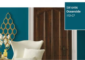 Sherwin Williams Worn Turquoise Paint Number Introducing the 2018 Color Of the Year Oceanside Sw 6496