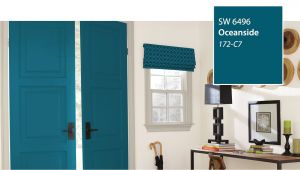 Sherwin Williams Worn Turquoise Paint Number Introducing the 2018 Color Of the Year Oceanside Sw 6496