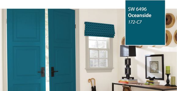 Sherwin Williams Worn Turquoise Paint Number Introducing the 2018 Color Of the Year Oceanside Sw 6496