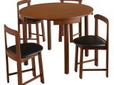 Simple Living 5 Piece tobey Compact Round Dining Set top Table Kayu Kitchen Set with Simple Living 5 Piece