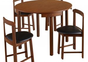 Simple Living 5 Piece tobey Compact Round Dining Set top Table Kayu Kitchen Set with Simple Living 5 Piece