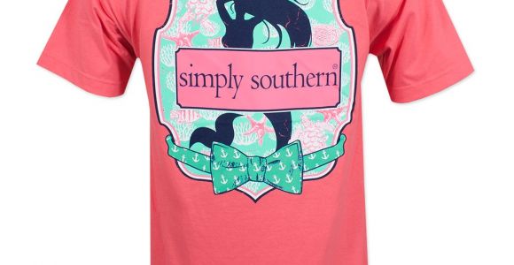 Simply southern Mermaid Shirt Simply southern Mermaid T Shirt Pink