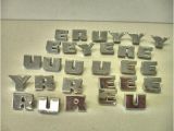 Small Metal Letters for Crafts Vintage Lot 28 Chrome Metal Letters Crafts Altered Artmix