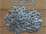 Small Metal Letters for Crafts Vintage Metal Letters Small Florist Alphabet for Crafting