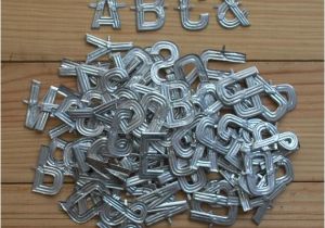 Small Metal Letters for Crafts Vintage Metal Letters Small Florist Alphabet for Crafting