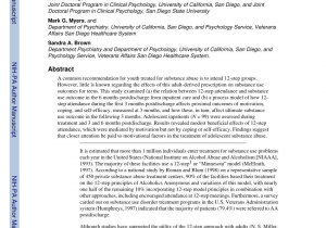 Smart Recovery Meetings In San Diego Pdf Development and Initial Validation Of A 12 Step Participation