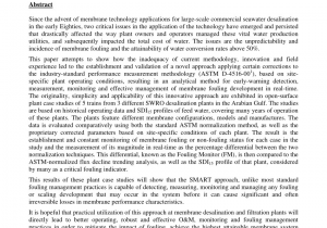 Smart Recovery Meetings San Diego Pdf the Smart solution to Membrane Fouling Detection Monitoring