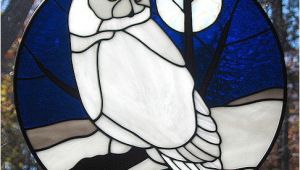 Snowy Owl Stained Glass Patterns Stained Glass Snowy Owl Suncatcher Explore