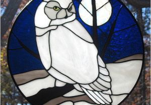 Snowy Owl Stained Glass Patterns Stained Glass Snowy Owl Suncatcher Explore