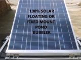 Solar Aerator Floating solar Pond Bubbler Floatovoltaic solar Powered Water Aerators Stop Fish Kills