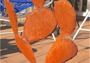 Southwestern Metal Yard Art Rustic Nopal Cactus Metal Yard Art southwestern Decor