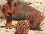 Southwestern Metal Yard Art southwestern Set Metal Yard Art Garden Art Metal Cactus