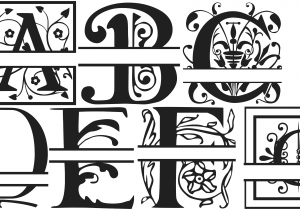 Split Letter Monogram Free Font 6 Free Split Monogram Fonts Images Regal Split Letter