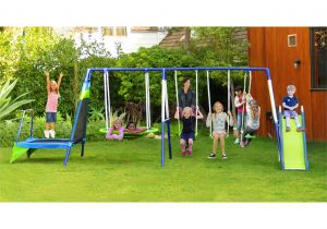 Sportspower Mountain View Metal Swing Set Natus Inc Mountain View Metal Trampoline Slide and Swing