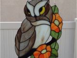 Stained Glass Owl Suncatcher Patterns 144 Best Stained Glass Owls Eagles Images On Pinterest