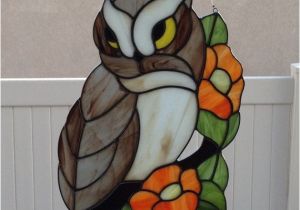 Stained Glass Owl Suncatcher Patterns 144 Best Stained Glass Owls Eagles Images On Pinterest