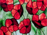 Stained Glass Supplies Denver area Poppies Stained Glass Pattern A C David Kennedy Designs Stained